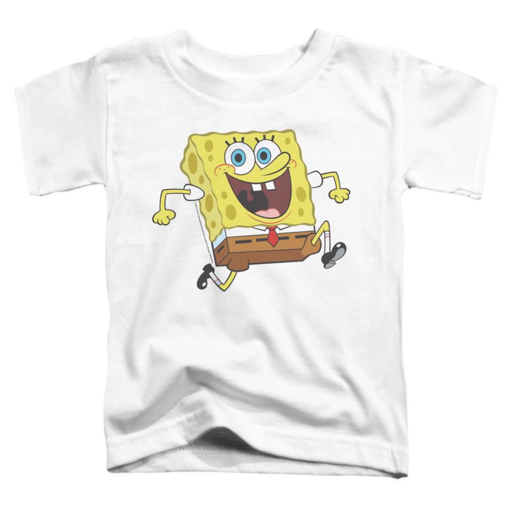 Spongebob Squarepants Running Spongebob Toddler 18/1 Cotton Short-Sleeve T-Shirt