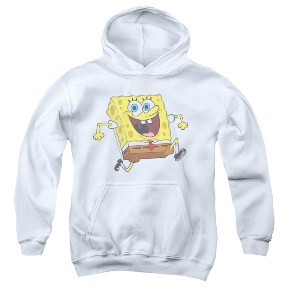 Spongebob Squarepants Running Spongebob Youth Cotton Poly Pull-Over Hoodie