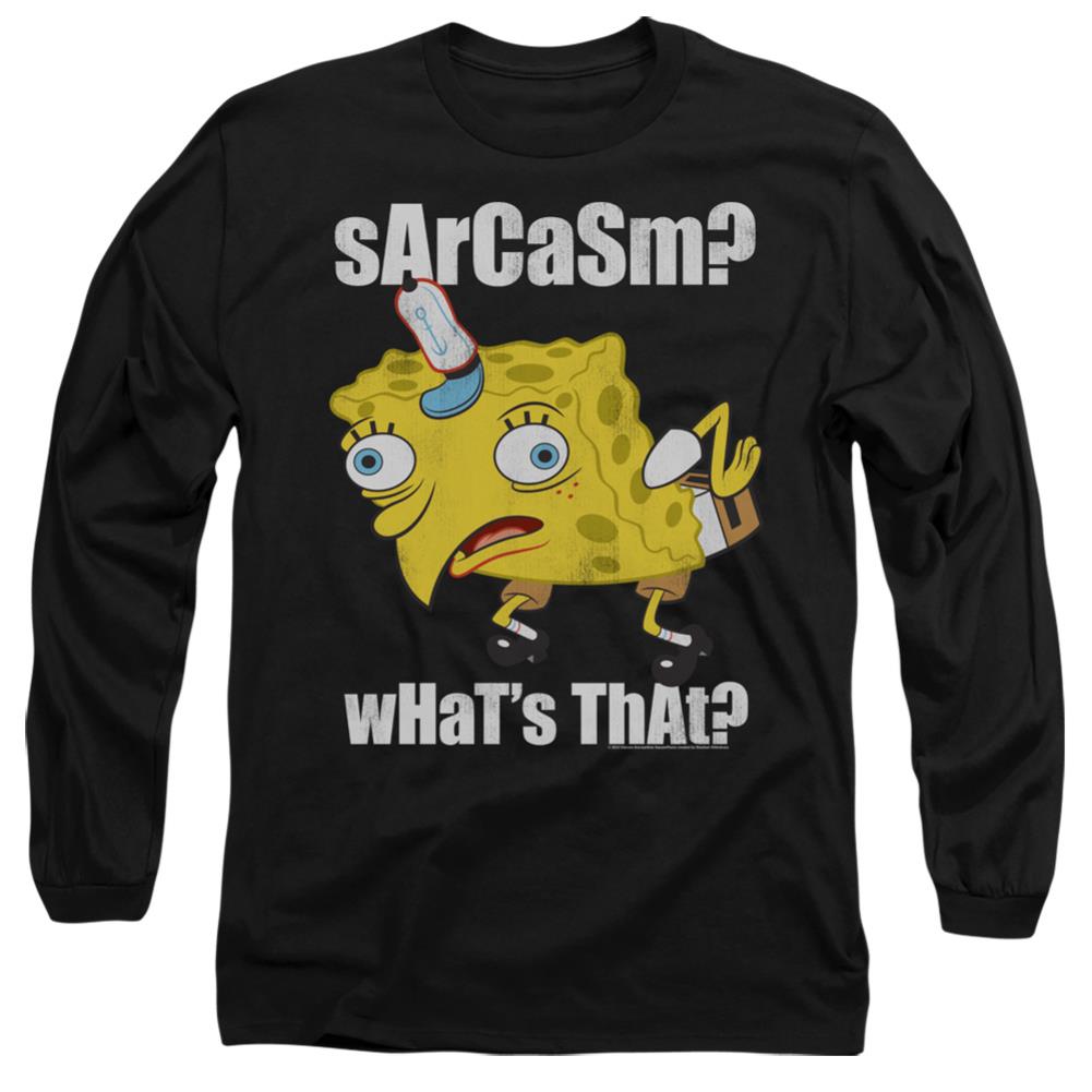 Spongebob Squarepants Sarcasm Meme Men's 18/1 Cotton Long-Sleeve T-Shirt