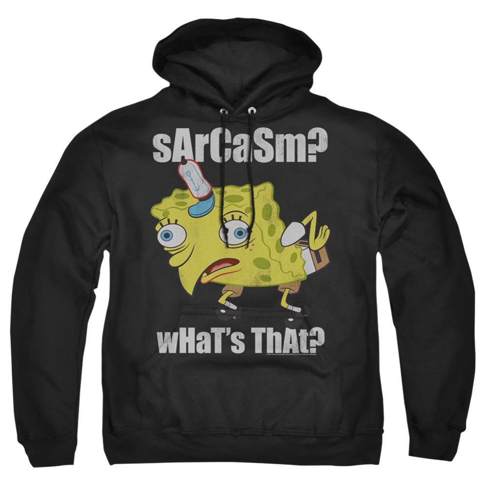 Spongebob Squarepants Sarcasm Meme Men's Pull-Over 75 25 Poly Hoodie