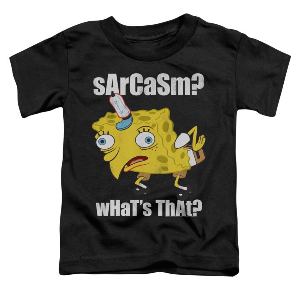 Spongebob Squarepants Sarcasm Meme Toddler 18/1 Cotton Short-Sleeve T-Shirt