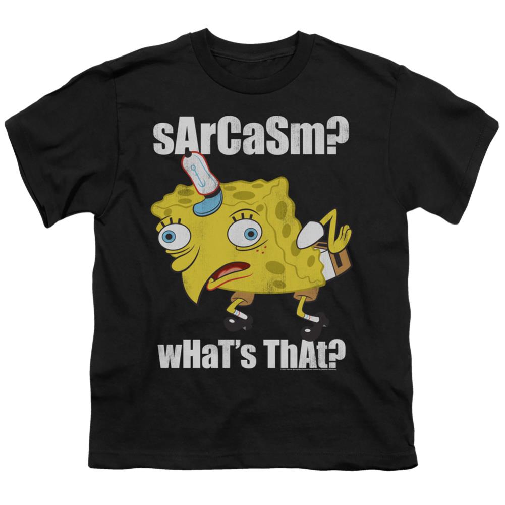 Spongebob Squarepants Sarcasm Meme Youth 18/1 100% Cotton Short-Sleeve T-Shirt