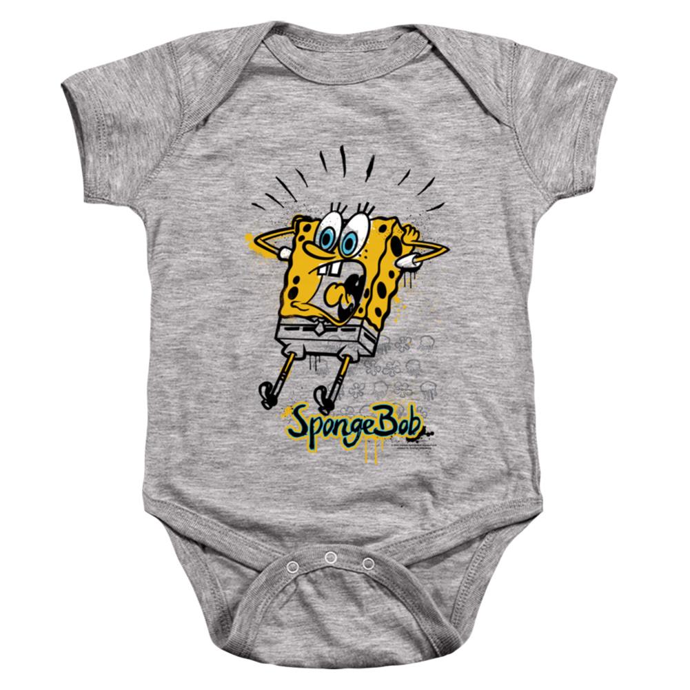 Spongebob Squarepants Shocking! Infant's Cotton SS Snapsuit