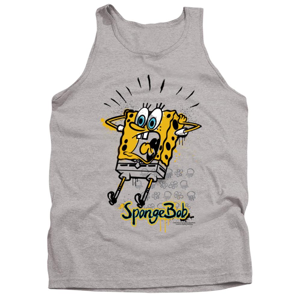 Spongebob Squarepants Shocking! Men's 18/1 Cotton Tank Top