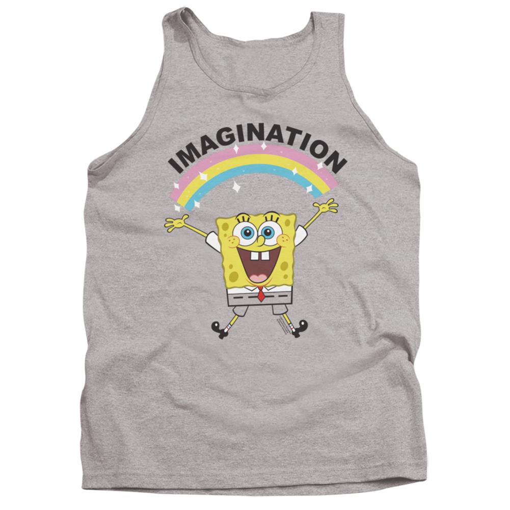 Spongebob Squarepants Simple Imagination Men's 18/1 Cotton Tank Top