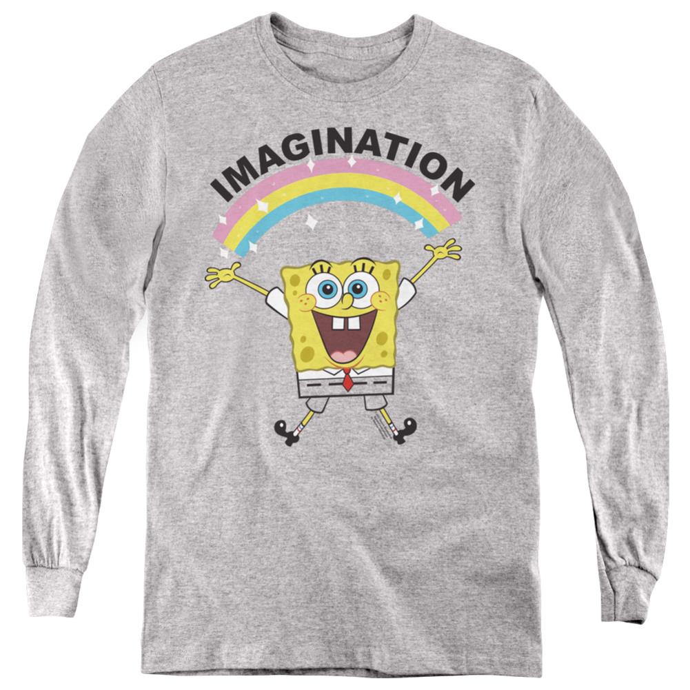 Spongebob Squarepants Simple Imagination Youth Long-Sleeve T-Shirt