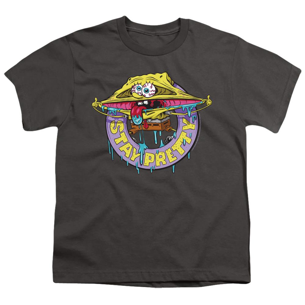 Spongebob Squarepants Stay Pretty Youth 18/1 100% Cotton Short-Sleeve T-Shirt
