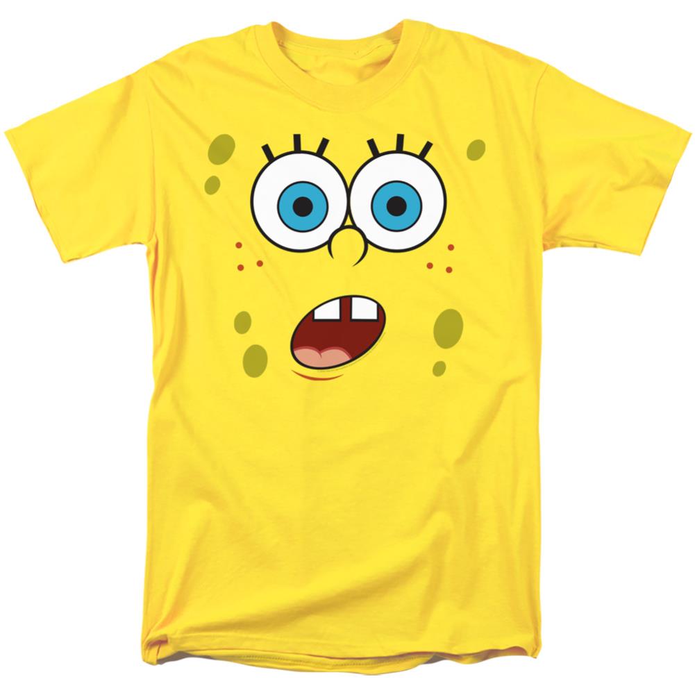 Spongebob Squarepants Surprise Face Men's 18/1 Cotton Short-Sleeve T-Shirt
