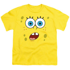 Spongebob Squarepants Surprise Face Youth 18/1 100% Cotton Short-Sleeve T-Shirt
