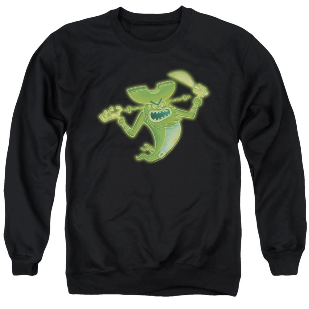 Spongebob Squarepants The Flying Dutchman Men's Crewneck 50 50 Poly Long-Sleeve T-Shirt