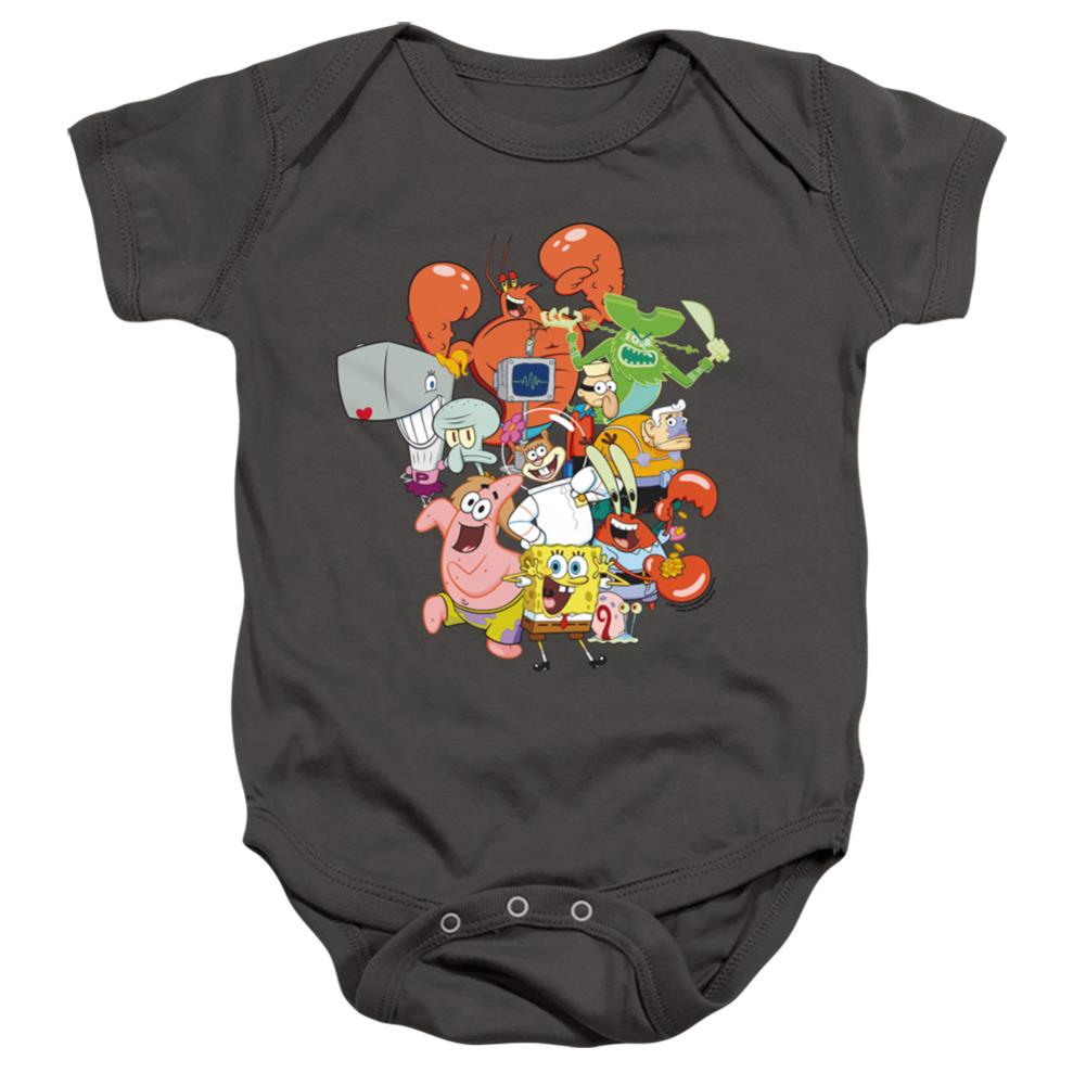 Spongebob Squarepants The Whole Gang Infant's Cotton SS Snapsuit