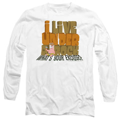 Spongebob Squarepants What'S Your Excuse? Men's 18/1 Cotton Long-Sleeve T-Shirt