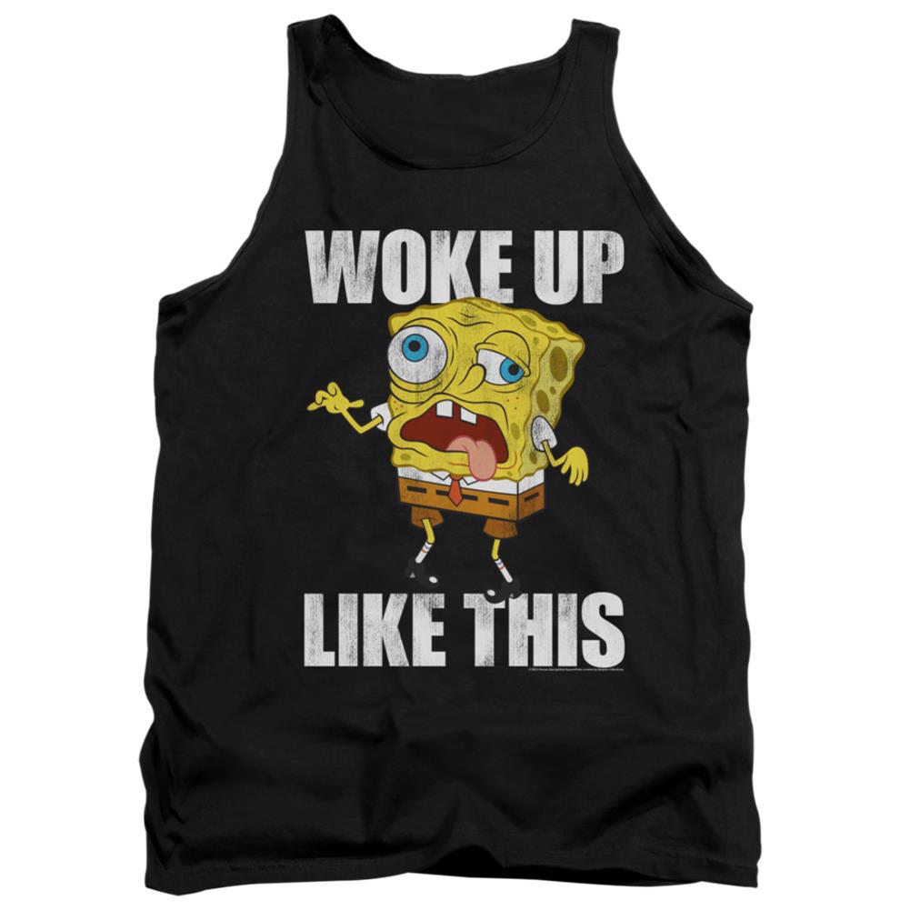 Spongebob Squarepants Woke Up Like This Meme Men's 18/1 Cotton Tank Top