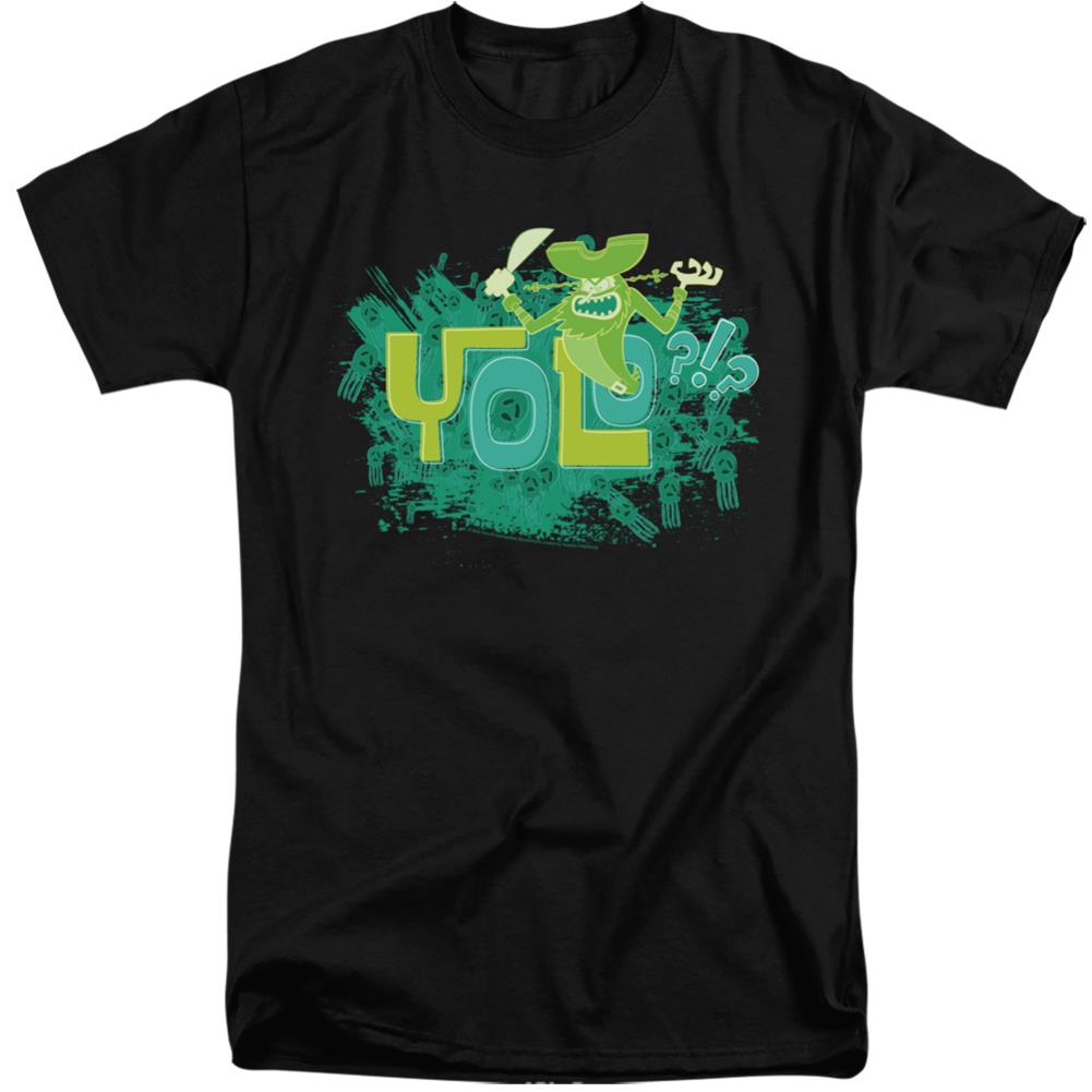 Spongebob Squarepants Yolo?!? Men's 18/1 Tall Cotton Short-Sleeve T-Shirt