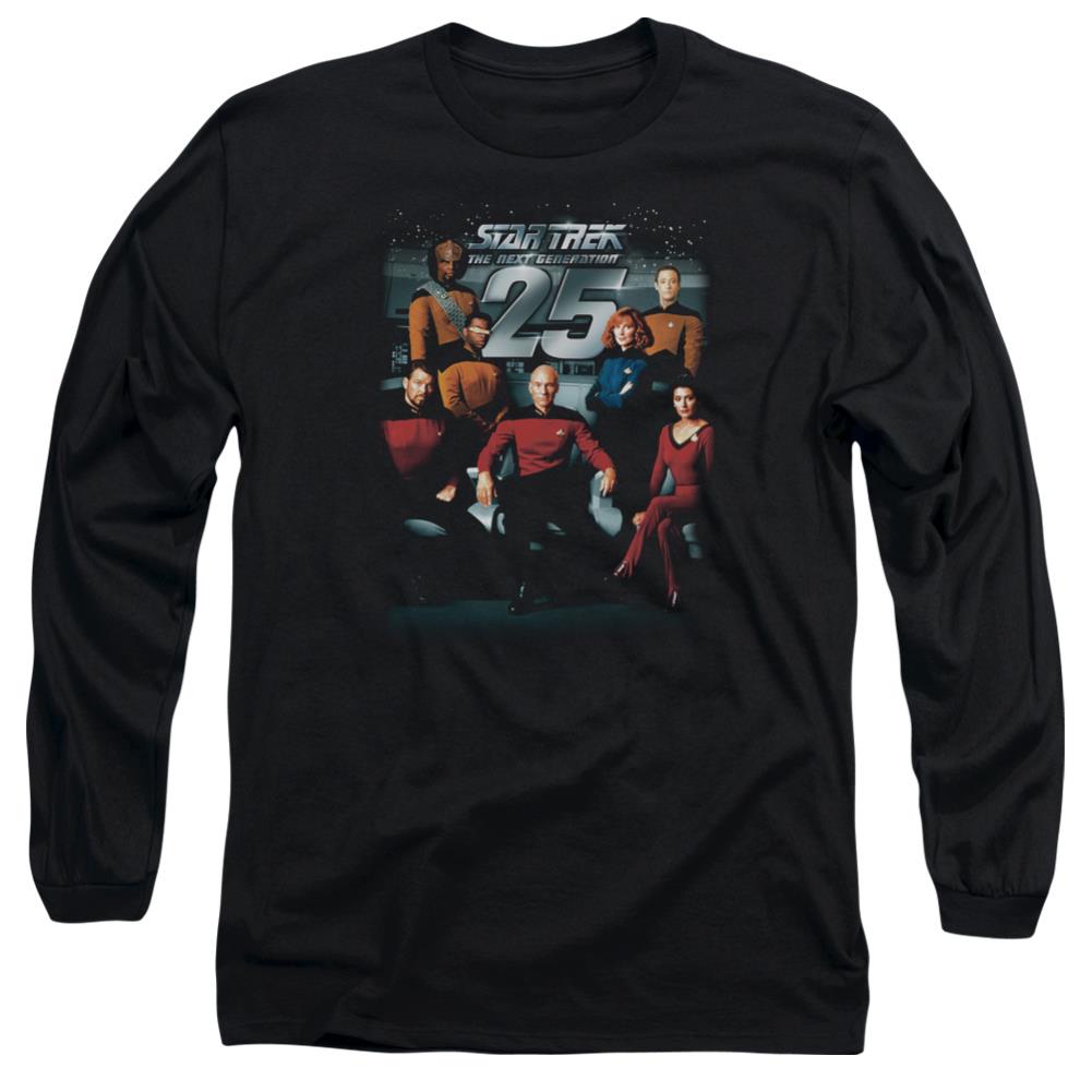 Star Trek 25th Anniversary Crew Men's 18/1 Cotton Long-Sleeve T-Shirt