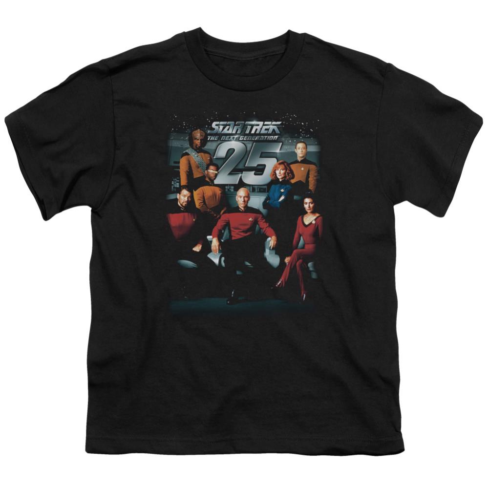 Star Trek 25th Anniversary Crew Youth 18/1 100% Cotton Short-Sleeve T-Shirt
