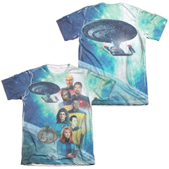 Star Trek 30 Crew (Front/Back Print) Men's Regular Fit Poly Cotton Short-Sleeve T-Shirt