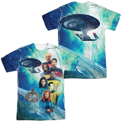 Star Trek 30 Crew (Front/Back Print) Men's Regular Fit Polyester Short-Sleeve T-Shirt