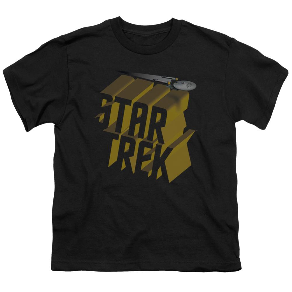 Star Trek 3D Logo Youth 18/1 100% Cotton Short-Sleeve T-Shirt