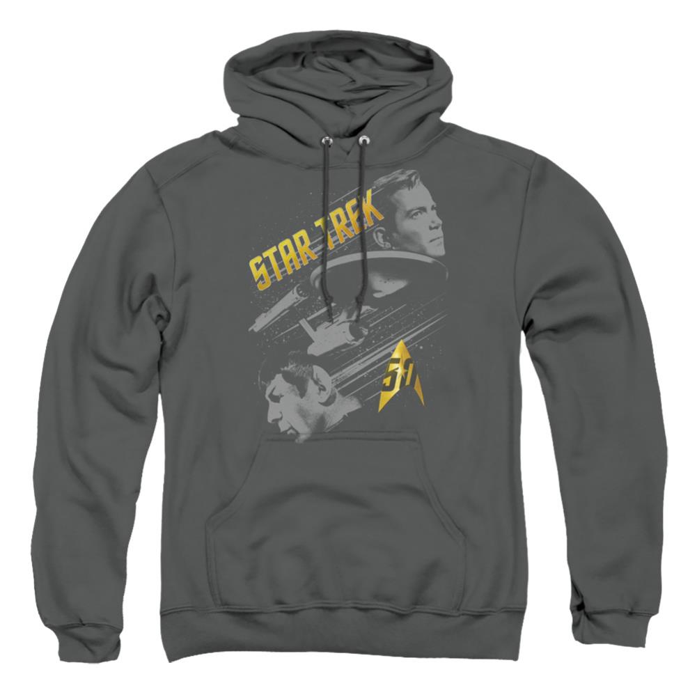 Star Trek 50 Year Frontier Men's Pull-Over 75 25 Poly Hoodie