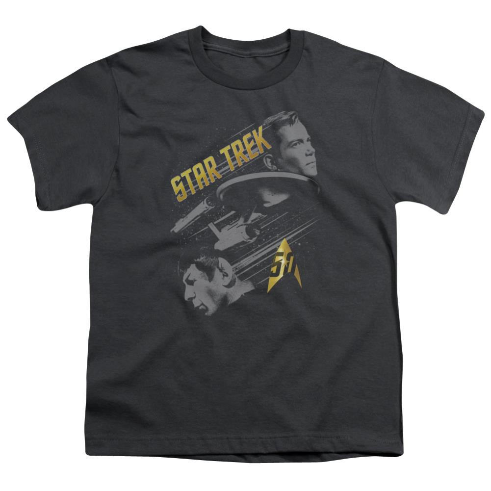 Star Trek 50 Year Frontier Youth 18/1 100% Cotton Short-Sleeve T-Shirt