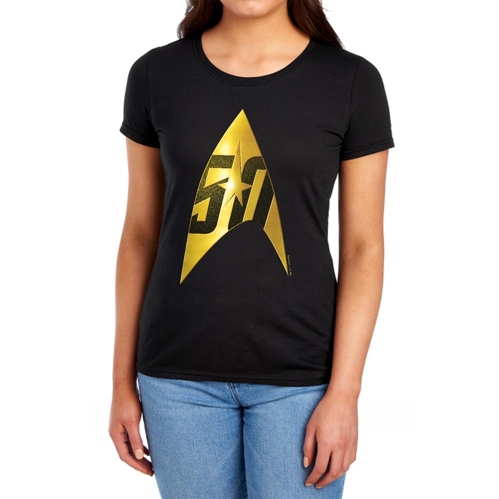 Star Trek 50th Anniversary Delta Women's 18/1 Cotton Short-Sleeve T-Shirt
