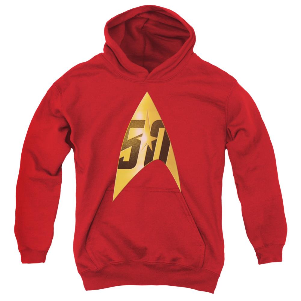 Star Trek 50th Anniversary Delta Youth Cotton Poly Pull-Over Hoodie