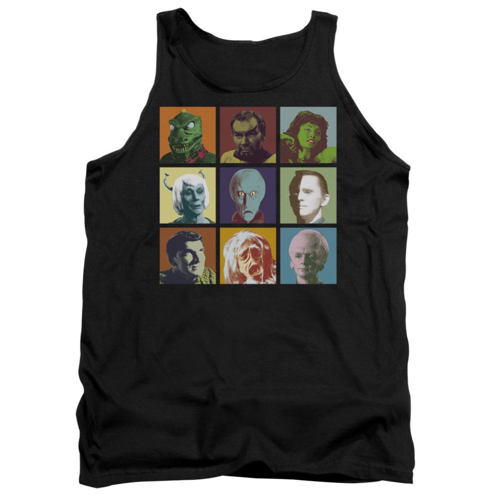 Star Trek Alien Squares Men's 18/1 Cotton Tank Top