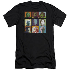 Star Trek Alien Squares Men's Ultra-Soft 30/1 Cotton Slim Short-Sleeve T-Shirt