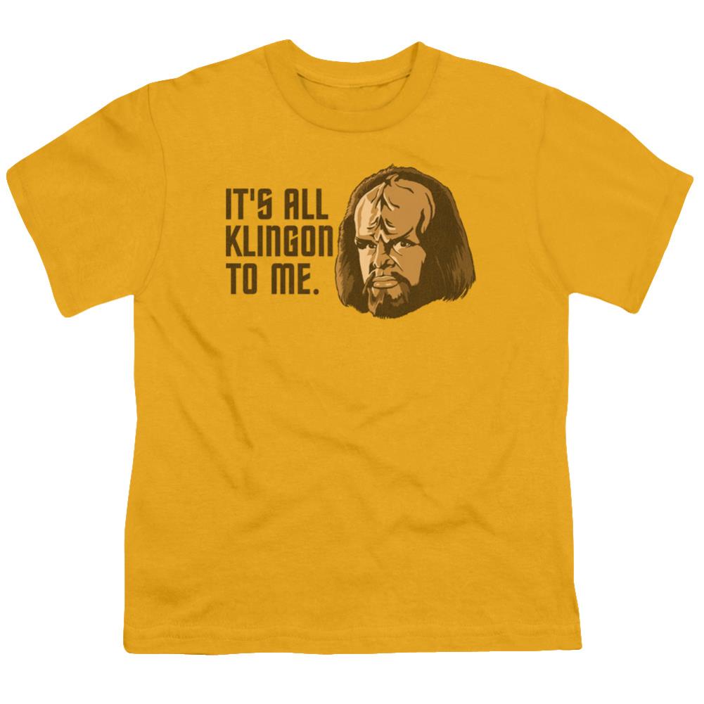 Star Trek All Klingon Youth 18/1 100% Cotton Short-Sleeve T-Shirt