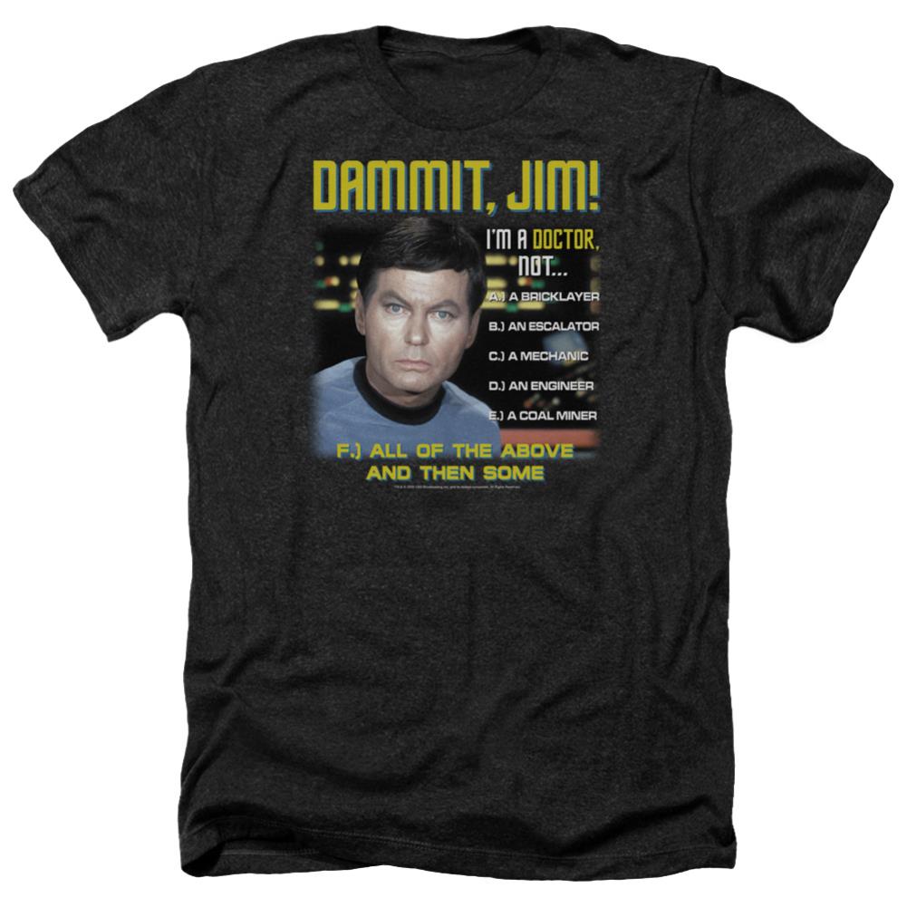 Star Trek All Of The Above Men's 30/1 Heather 60 40 Poly Short-Sleeve T-Shirt