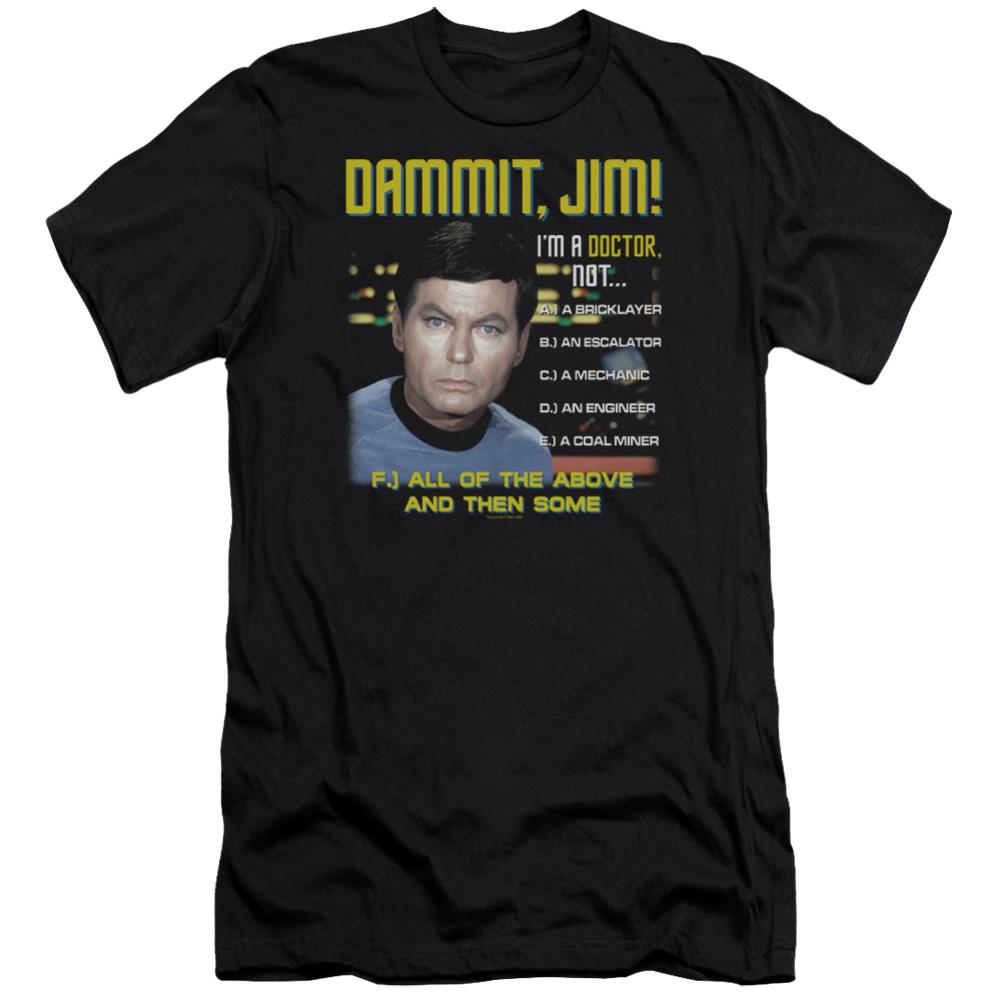 Star Trek All Of The Above Men's Ultra-Soft 30/1 Cotton Slim Short-Sleeve T-Shirt