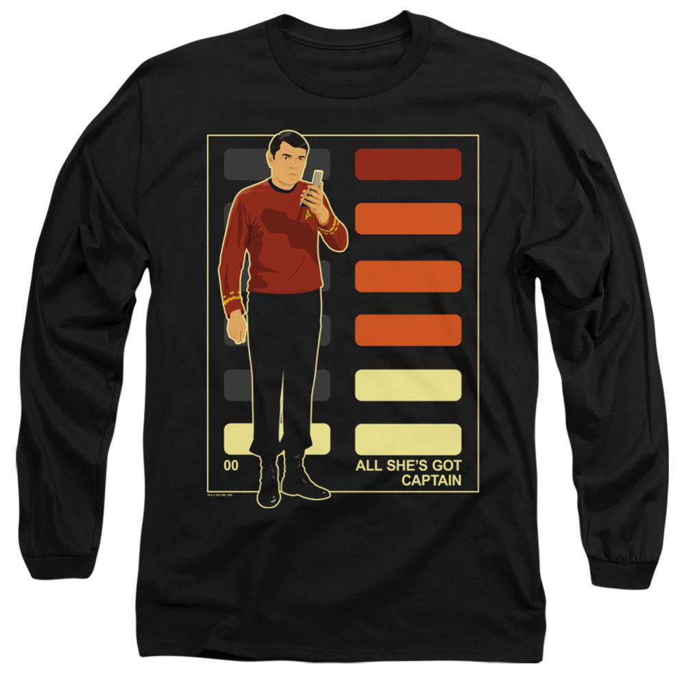 Star Trek All She's Got Captain Men's 18/1 Cotton Long-Sleeve T-Shirt