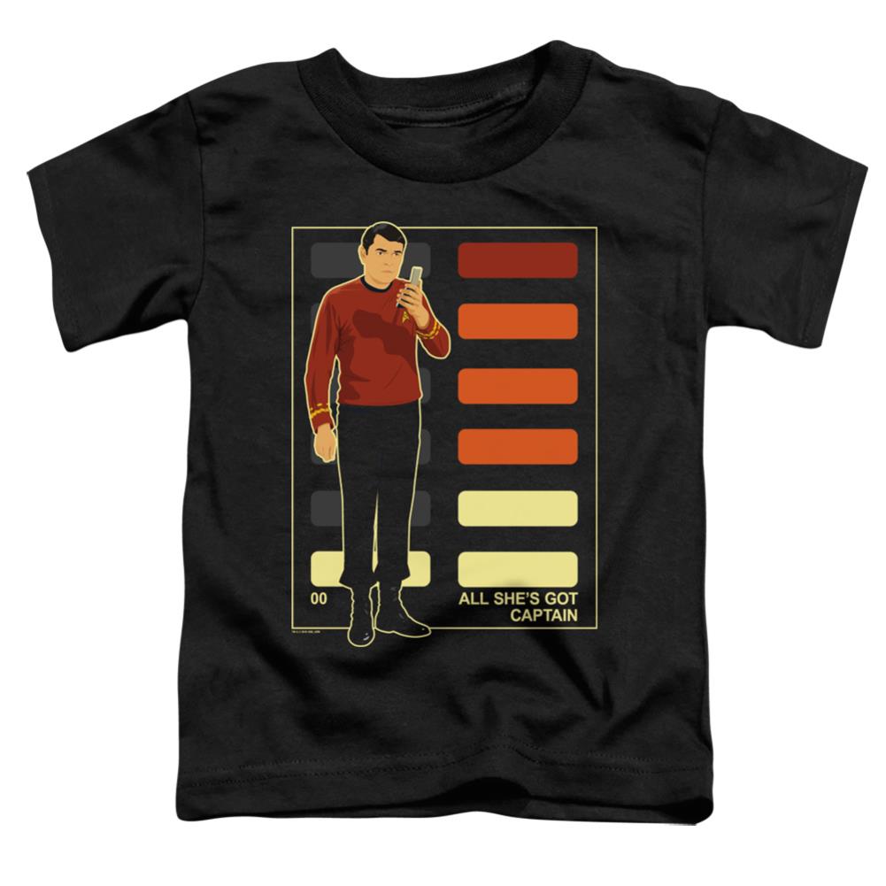 Star Trek All She's Got Captain Toddler 18/1 Cotton Short-Sleeve T-Shirt