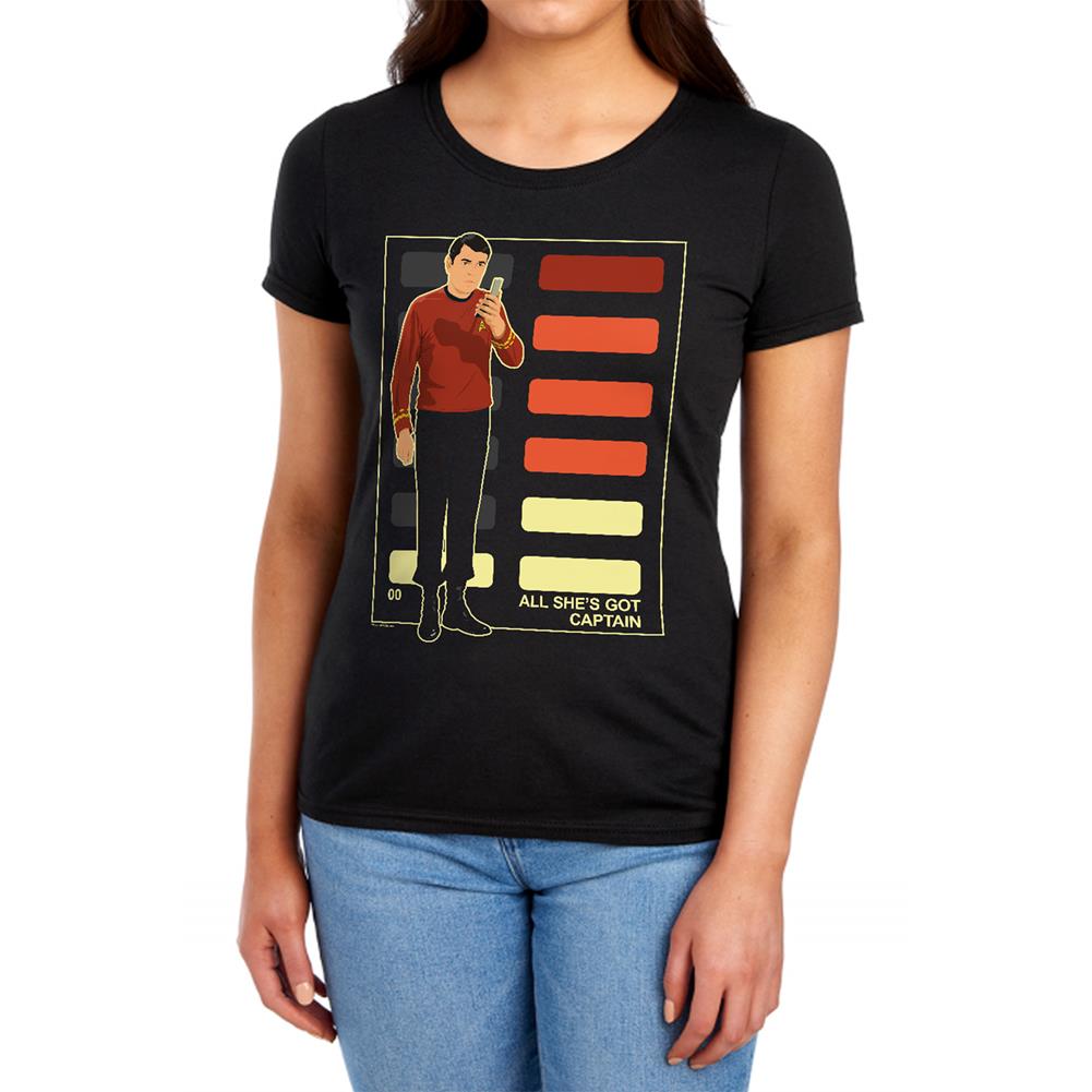 Star Trek All She's Got Captain Women's 18/1 Cotton Short-Sleeve T-Shirt