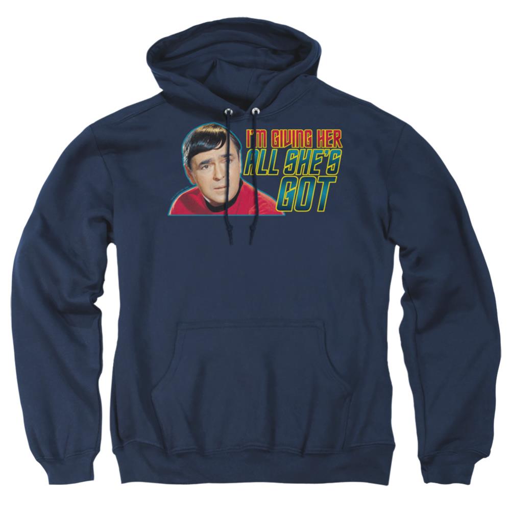 Star Trek All She's Got Men's Pull-Over 75 25 Poly Hoodie