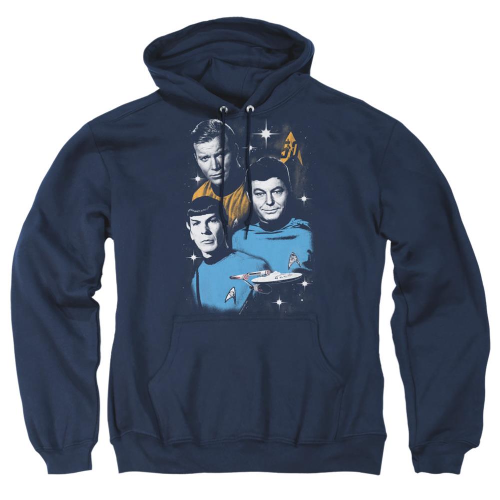 Star Trek All Star Crew Men's Pull-Over 75 25 Poly Hoodie