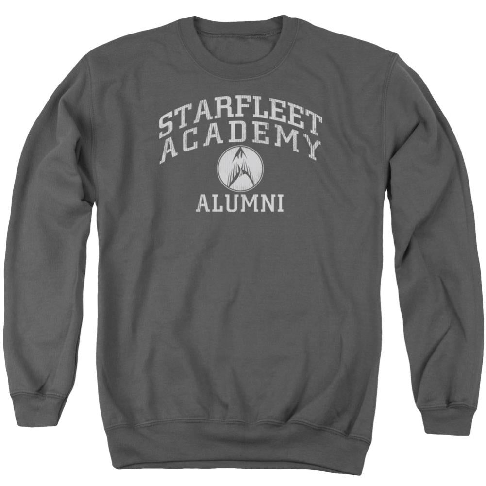 Star Trek Alumni Men's Crewneck 50 50 Poly Long-Sleeve T-Shirt
