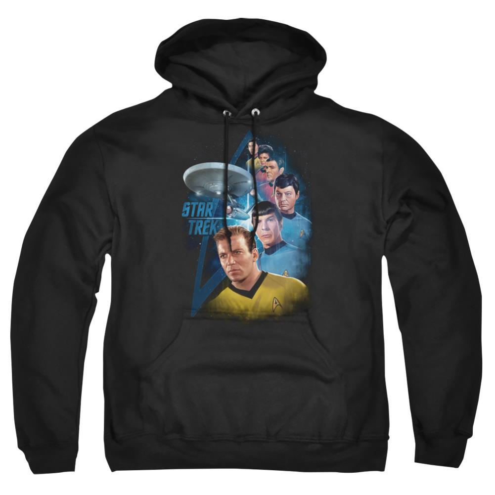 Star Trek Among The Stars Men's Pull-Over 75 25 Poly Hoodie