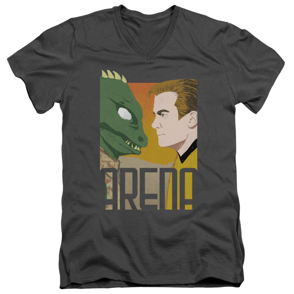 Star Trek Arena Men's 30/1 Cotton Slim V-Neck T-Shirt