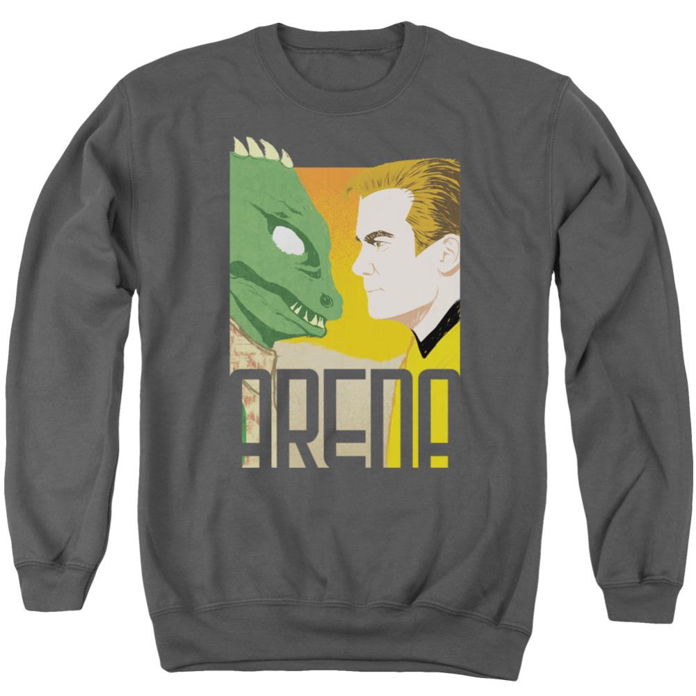 Star Trek Arena Men's Crewneck 50 50 Poly Long-Sleeve T-Shirt