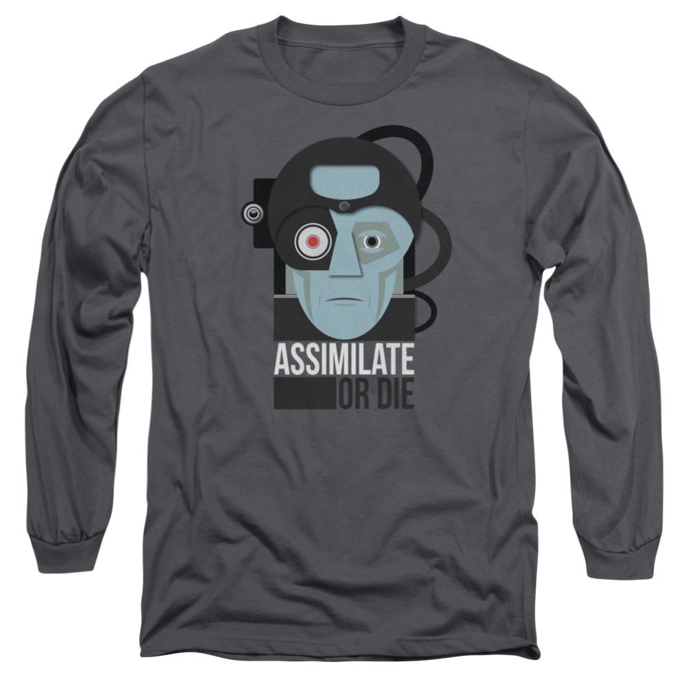 Star Trek Assismilate Or Die Men's 18/1 Cotton Long-Sleeve T-Shirt