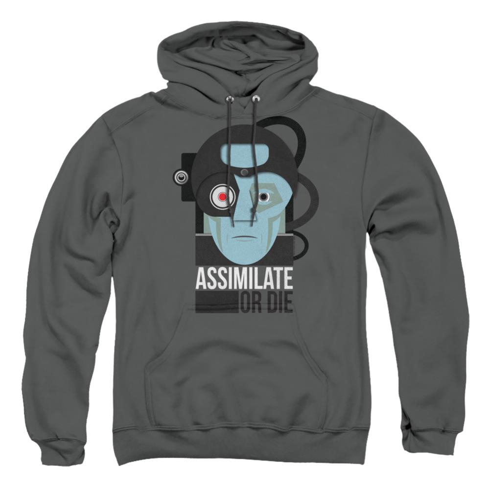 Star Trek Assismilate Or Die Men's Pull-Over 75 25 Poly Hoodie