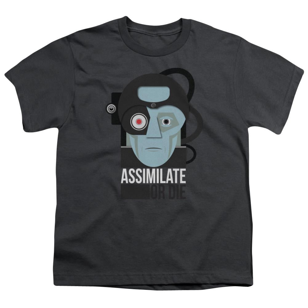 Star Trek Assismilate Or Die Youth 18/1 100% Cotton Short-Sleeve T-Shirt