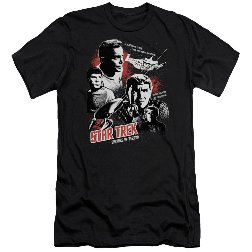 Star Trek Balance Of Terror Men's Ultra-Soft 30/1 Cotton Slim Short-Sleeve T-Shirt