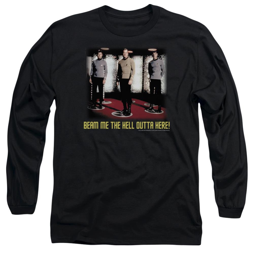 Star Trek Beam Me Out Men's 18/1 Cotton Long-Sleeve T-Shirt