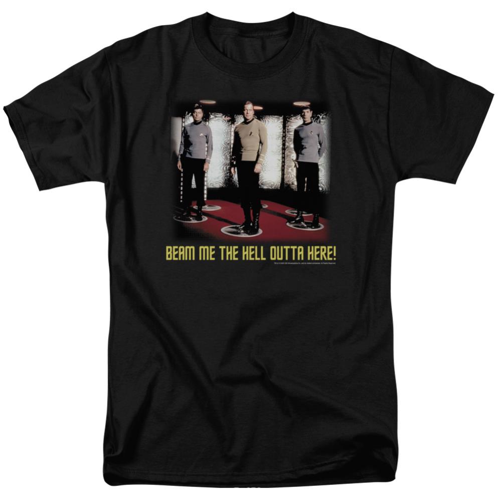 Star Trek Beam Me Out Men's 18/1 Cotton Short-Sleeve T-Shirt