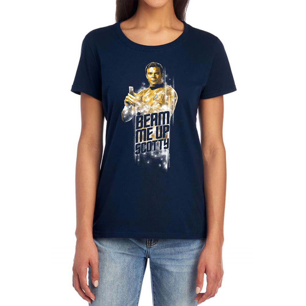 Star Trek Beam Me Up Women's 18/1 Cotton Short-Sleeve T-Shirt