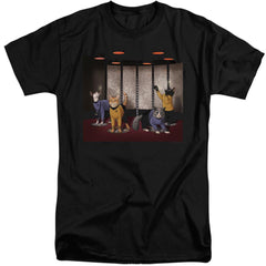 Star Trek Beam Meow Up Men's 18/1 Tall Cotton Short-Sleeve T-Shirt