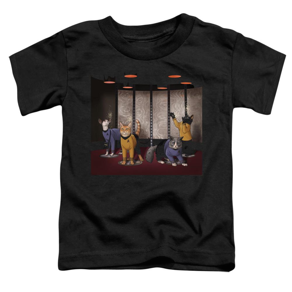 Star Trek Beam Meow Up Toddler 18/1 Cotton Short-Sleeve T-Shirt